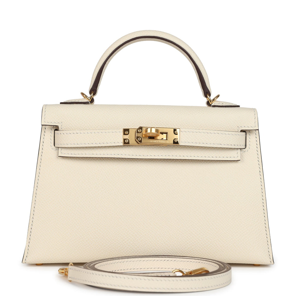 Hermes Kelly Sellier 20 Nata Epsom Gold Hardware