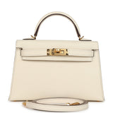 Hermes Kelly Sellier 20 Nata Epsom Gold Hardware