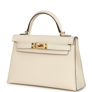Hermes Kelly Sellier 20 Nata Epsom Gold Hardware