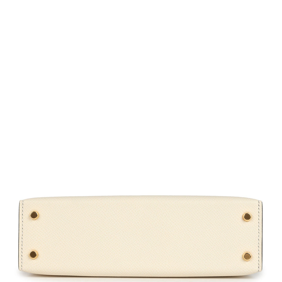 Hermes Kelly Sellier 20 Nata Epsom Gold Hardware