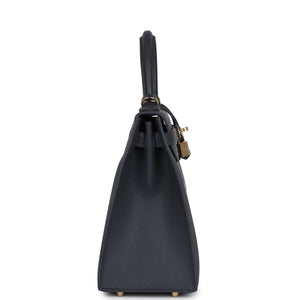 Hermes Kelly Sellier 28 Ardoise Epsom Permabrass Hardware