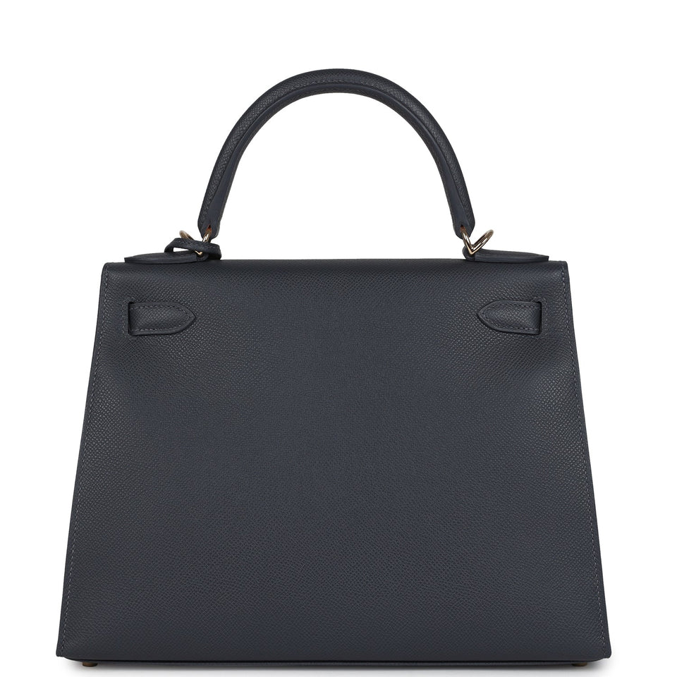 Hermes Kelly Sellier 28 Ardoise Epsom Permabrass Hardware