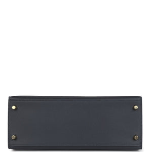 Hermes Kelly Sellier 28 Ardoise Epsom Permabrass Hardware