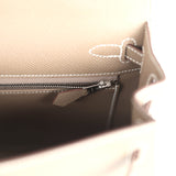 Hermes Kelly Sellier 25 Etoupe Epsom Palladium Hardware