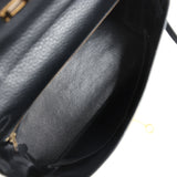 Hermes Kelly Retourne 32 Black Ardennes Gold Hardware