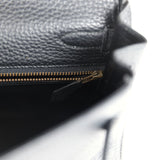 Hermes Kelly Retourne 32 Black Ardennes Gold Hardware