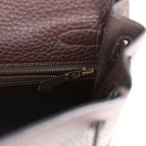 Hermes Kelly Retourne 32 Marron Fonce Fjord Gold Hardware