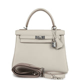 Hermes Kelly Retourne 25 Beton Togo Palladium Hardware