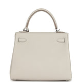 Hermes Kelly Retourne 25 Beton Togo Palladium Hardware