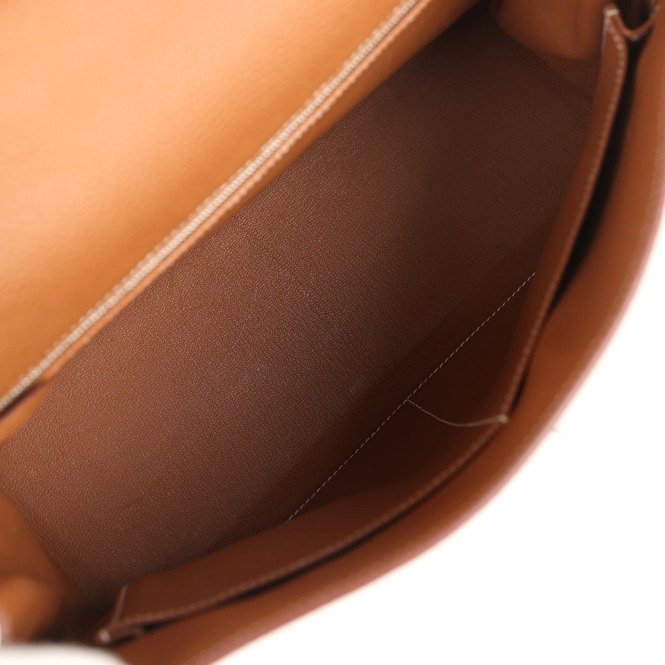 Hermes Kelly Retourne 35 Gold Togo Palladium Hardware