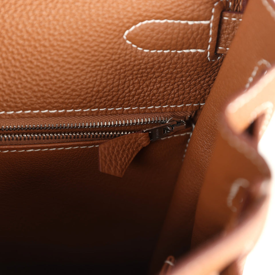 Hermes Kelly Retourne 35 Gold Togo Palladium Hardware