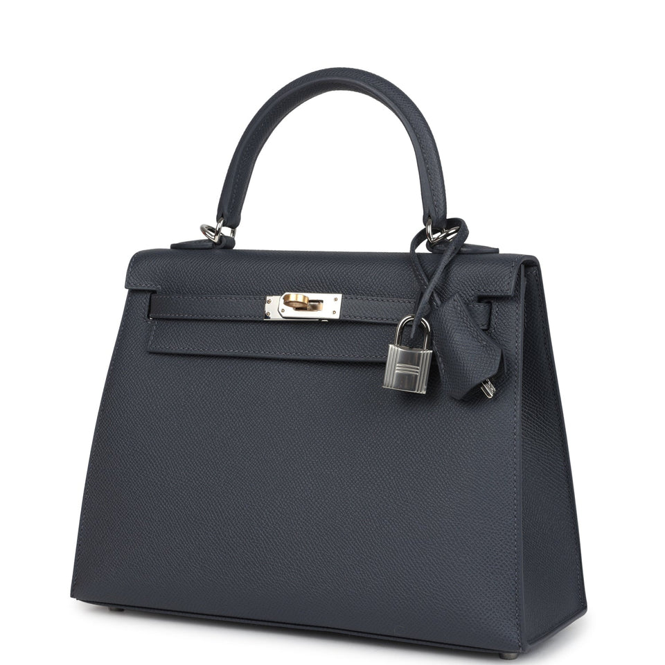 Hermes Kelly Sellier 25 Ardoise Epsom Electrum Hardware