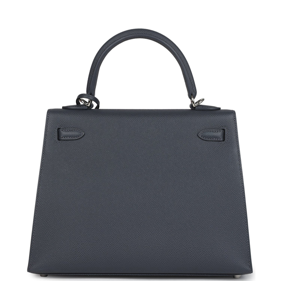 Hermes Kelly Sellier 25 Ardoise Epsom Electrum Hardware