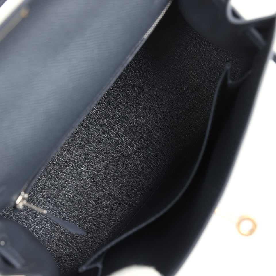 Hermes Kelly Sellier 25 Ardoise Epsom Electrum Hardware