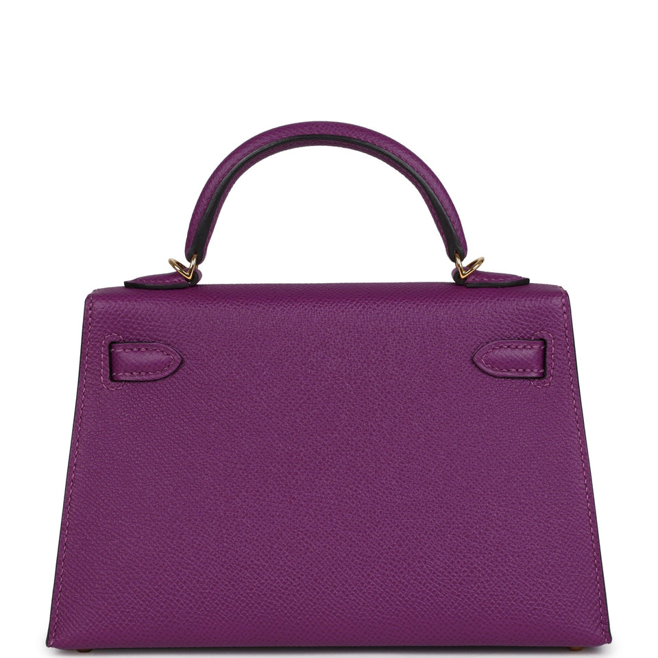 Hermes Kelly Sellier 20 Anemone Epsom Gold Hardware