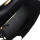 Hermes Kelly Sellier 28 Black Box Gold Hardware