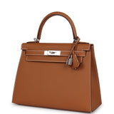 Hermes Kelly Sellier 28 Gold Epsom Palladium Hardware