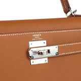 Hermes Kelly Sellier 28 Gold Epsom Palladium Hardware