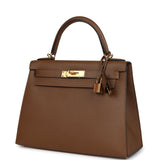 Hermes Kelly Sellier 28 Alezan Epsom Gold Hardware