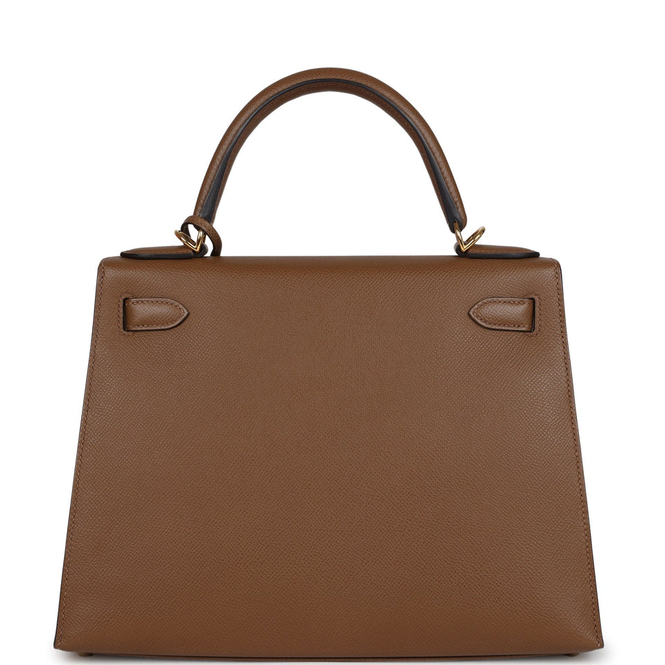 Hermes Kelly Sellier 28 Alezan Epsom Gold Hardware
