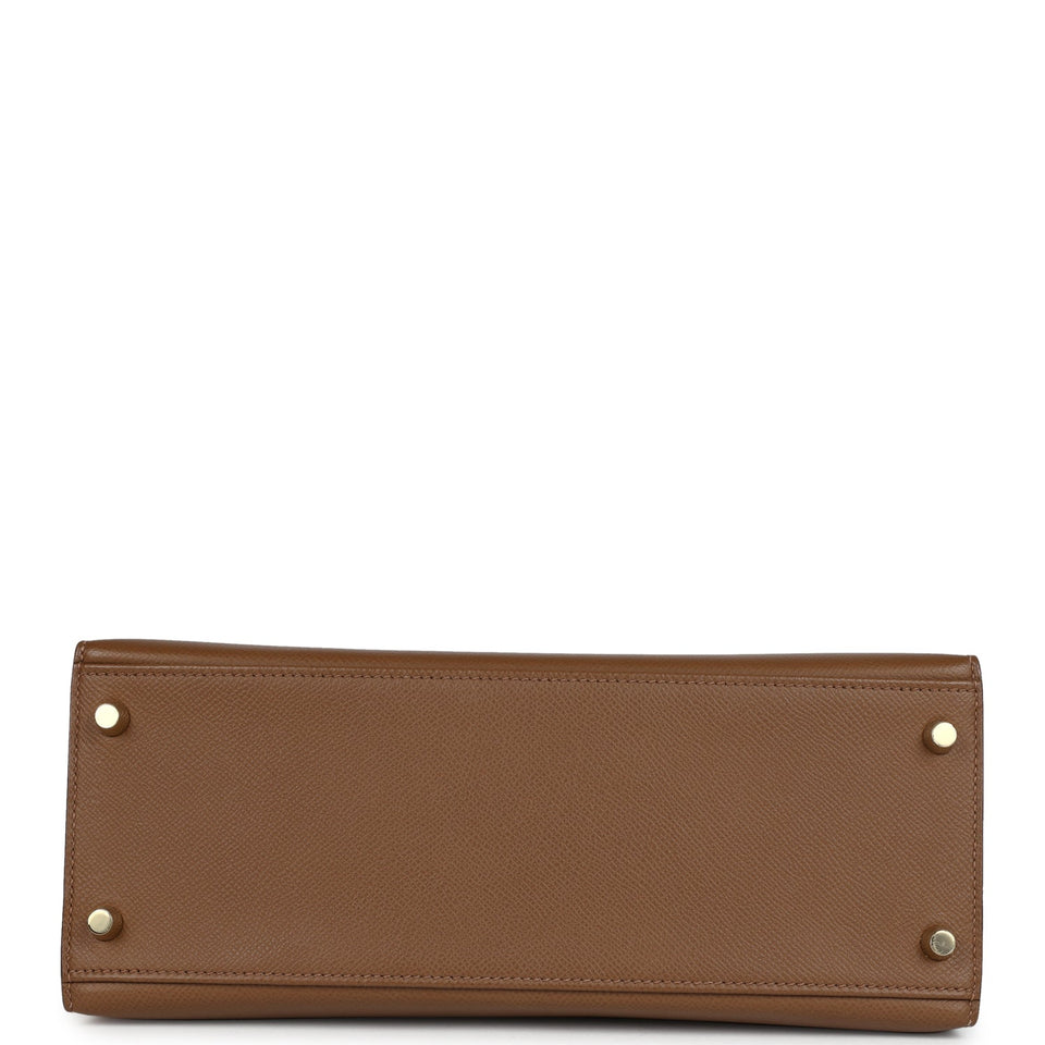 Hermes Kelly Sellier 28 Alezan Epsom Gold Hardware