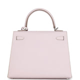 Hermes Kelly Sellier 25 Mauve Pale Epsom Palladium Hardware
