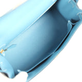 Hermes Kelly Sellier 28 Blue Jean Epsom Gold Hardware