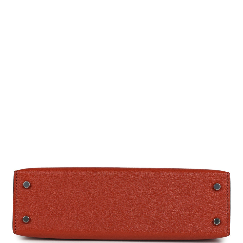 Hermes Kelly Sellier 20 Cuivre Chevre Mysore Palladium Hardware