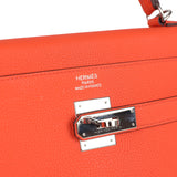 Hermes Kelly Retourne 35 Orange Poppy Togo Palladium Hardware