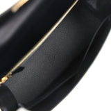 Hermes Kelly Sellier 32 Black Box Gold Hardware