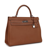 Hermes Kelly Retourne 35 Gold Togo Palladium Hardware