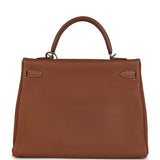 Hermes Kelly Retourne 35 Gold Togo Palladium Hardware