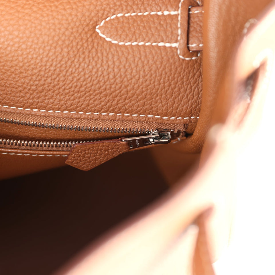 Hermes Kelly Retourne 35 Gold Togo Palladium Hardware