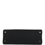 Hermes Kelly Retourne 32 Black Fjord Gold Hardware