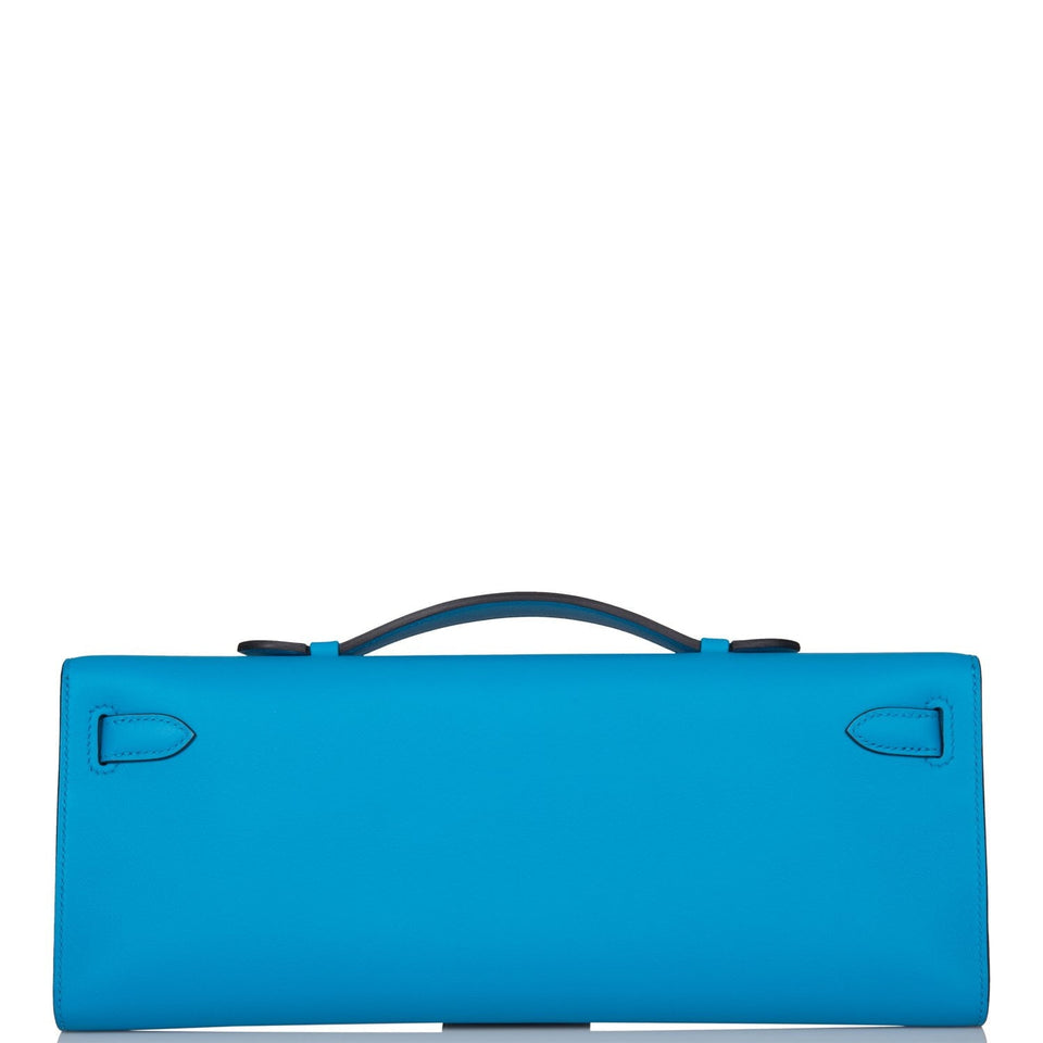 Hermes Kelly Cut Bleu Frida Swift Gold Hardware