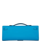Hermes Kelly Cut Bleu Frida Swift Gold Hardware