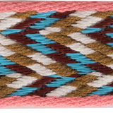 Hermes 25mm Rose D'ete, White and Rouge Sangle ZigZag (Strap) 105cm