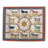 Hermes "Couvertures Et Tenues De Jour" Porcelain Change Tray