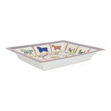 Hermes "Couvertures Et Tenues De Jour" Porcelain Change Tray