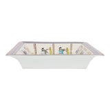 Hermes "Couvertures Et Tenues De Jour" Porcelain Change Tray