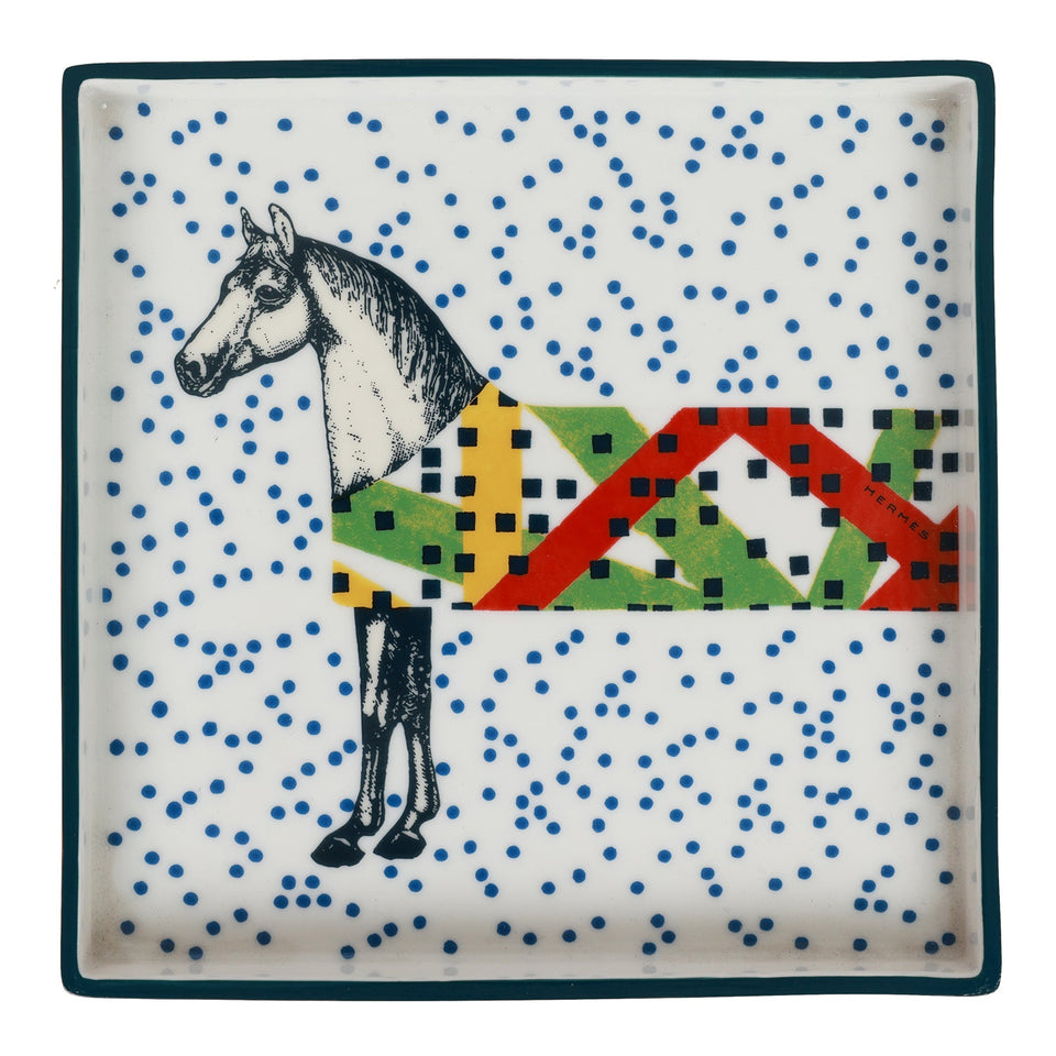 Hermes "Hippomobile" Porcelain Tray