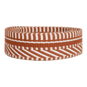 Hermes 25mm Ecru, Beige and Gold Sangle ZigZag (Strap) 85cm