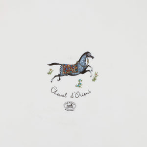 Hermes "Cheval D'Orient" Porcelain Tart Platter