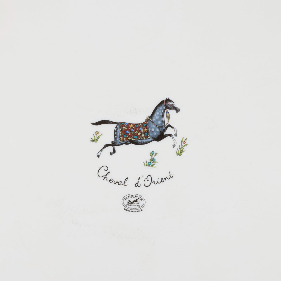 Hermes "Cheval D'Orient" Porcelain Tart Platter