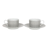Hermes "Mosaique Au 24" Porcelain Tea Cup and Saucer Set
