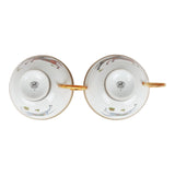 Hermes "Cheval D'Orient" Porcelain Tea Cup and Saucer Set