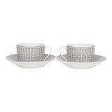 Hermes "Mosaique Au 24" Porcelain Breakfast Cup and Saucer Set