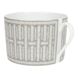 Hermes "Mosaique Au 24" Porcelain Breakfast Cup and Saucer Set