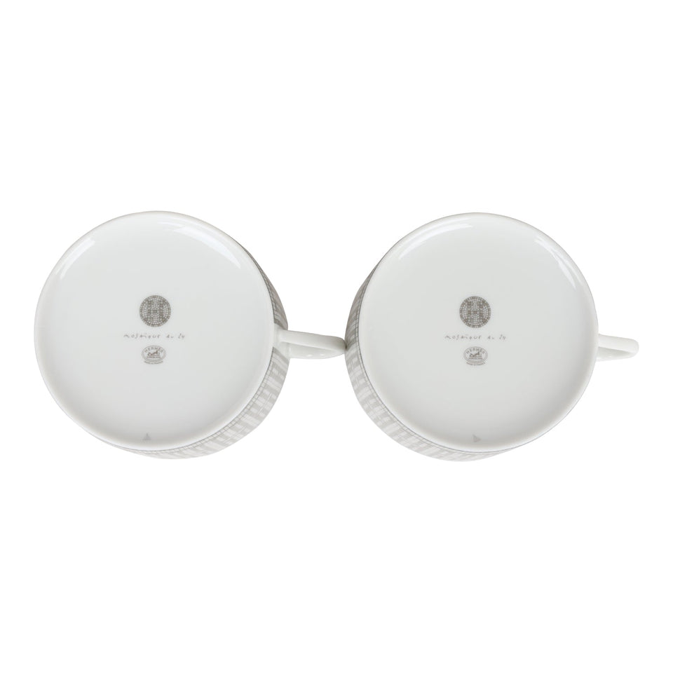 Hermes "Mosaique Au 24" Porcelain Breakfast Cup and Saucer Set