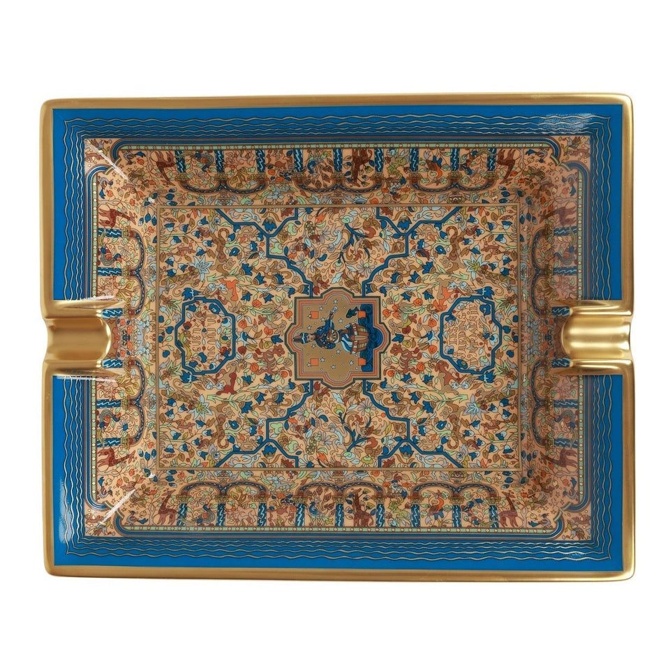 Hermes "Les Jardins d'Armenie" Porcelain Ashtray